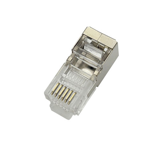 RJ11加长六芯屏蔽水晶头6P6C长体水晶头RJ12环保镀金电话插头 - 图3