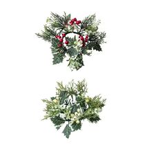 Candle Rings Wreath Decorative Table Centered Christmas