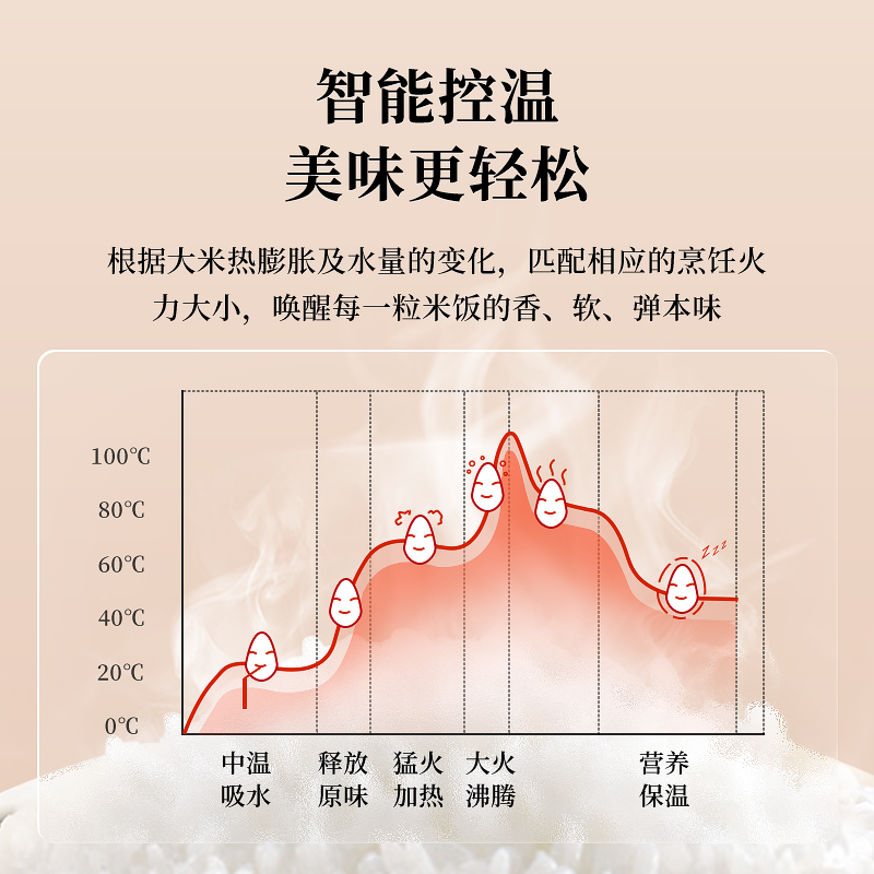 欧德米亚陶瓷内胆电饭煲1-4人6-8家用无涂层迷你饭锅2L3L5L大容量-图0