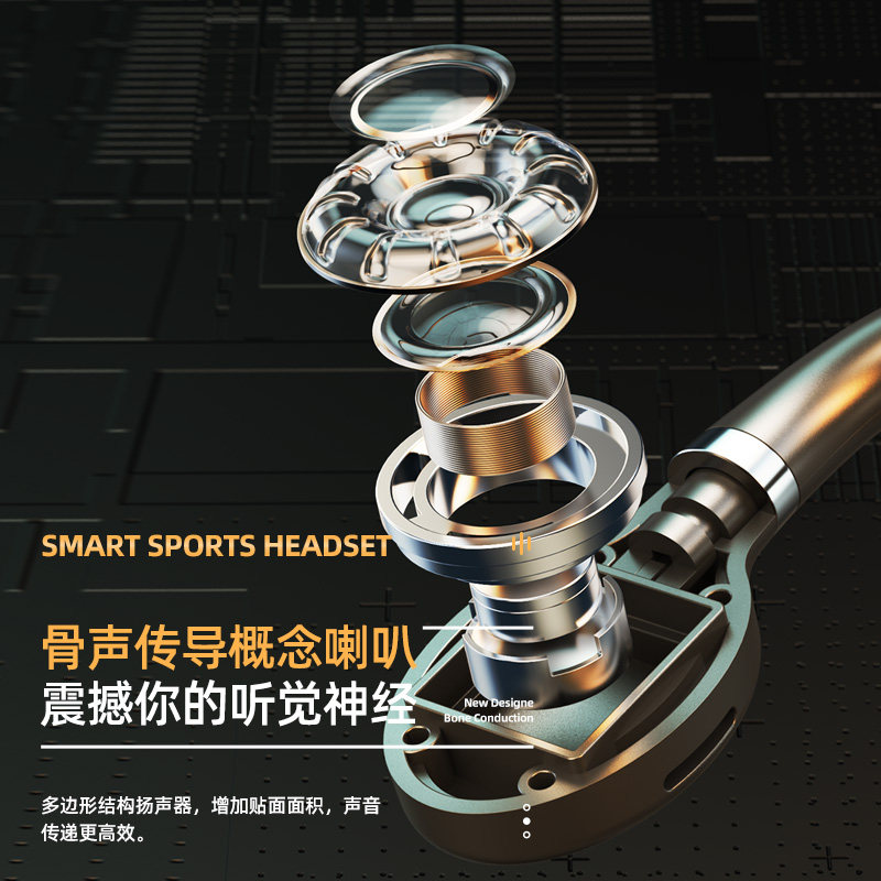 骨传导蓝牙耳机真华为oppo苹果vivo otn蓝牙耳机