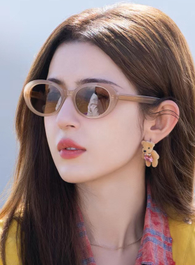 茶色墨镜女款2025新款高级感大脸显瘦防紫外线偏光太阳镜开车专用