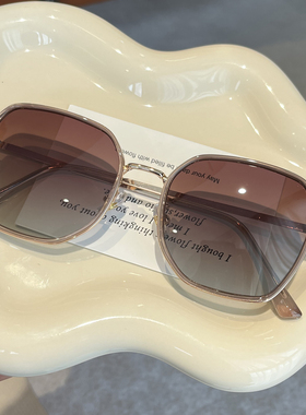 韩系奶茶色偏光墨镜女款