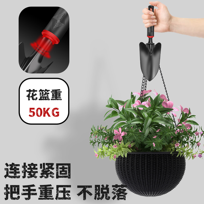 铲子种花园艺工具小铲子耙子家用花铲养花挖土种菜赶海套装三件套 - 图2