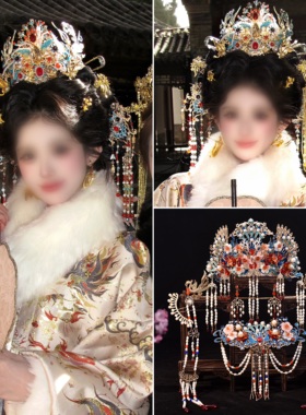 新娘婚嫁京城贵女明制秀禾服凤冠