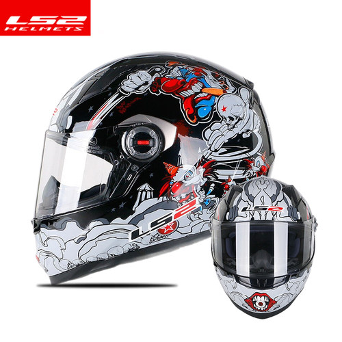 LS2头盔摩托车全盔男女电动车四季防雾机车3C认证安全帽夏 FF358 - 图2