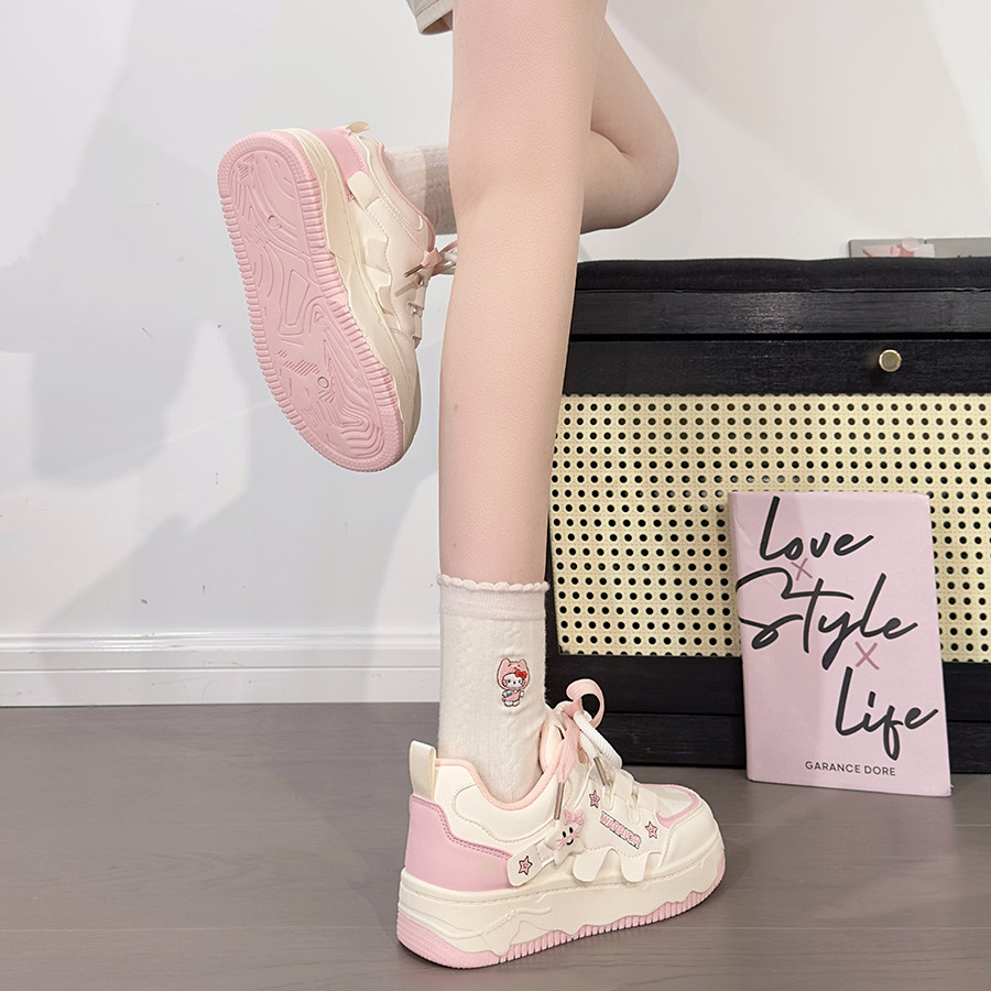 回力樱花粉星星板鞋女2026新款百搭学生小白鞋子厚底轻便休闲鞋女,淘宝优惠券,粉丝福利购,淘宝优惠卷