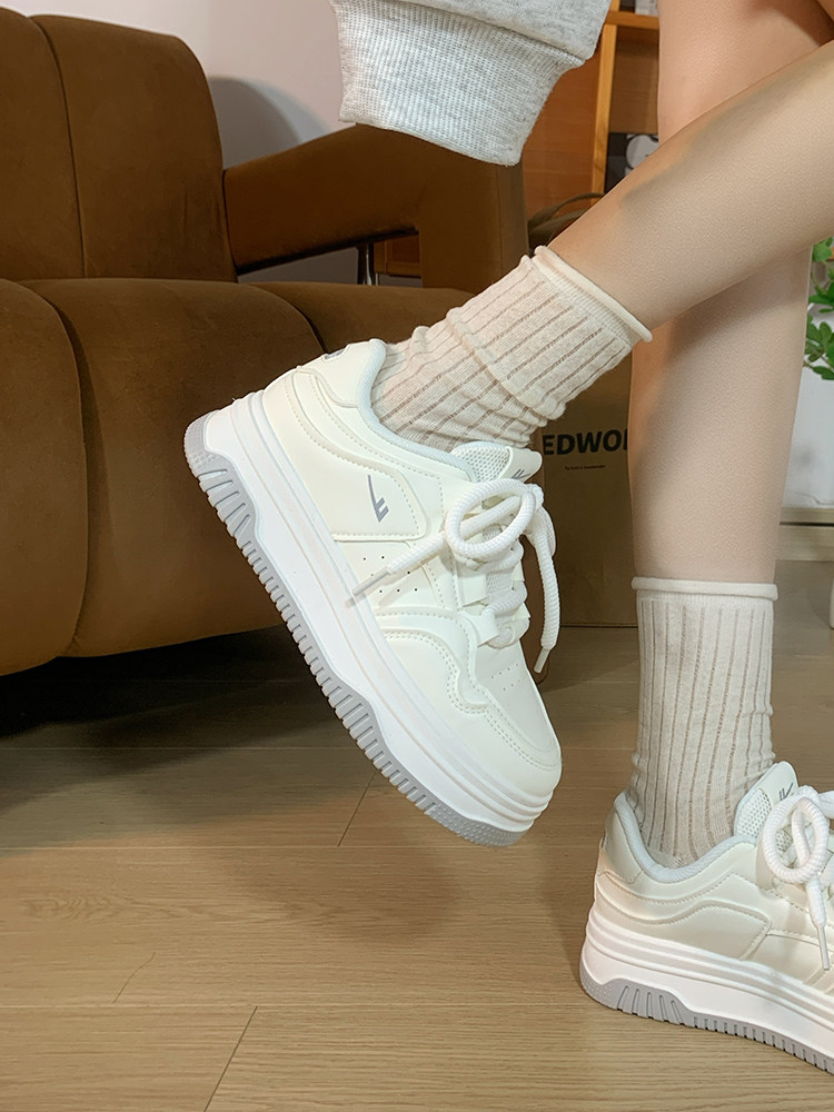 回力厚底小白鞋女2025新款韩版百搭情侣百搭鞋子潮休闲复古板鞋女,淘宝优惠券,粉丝福利购,淘宝优惠卷