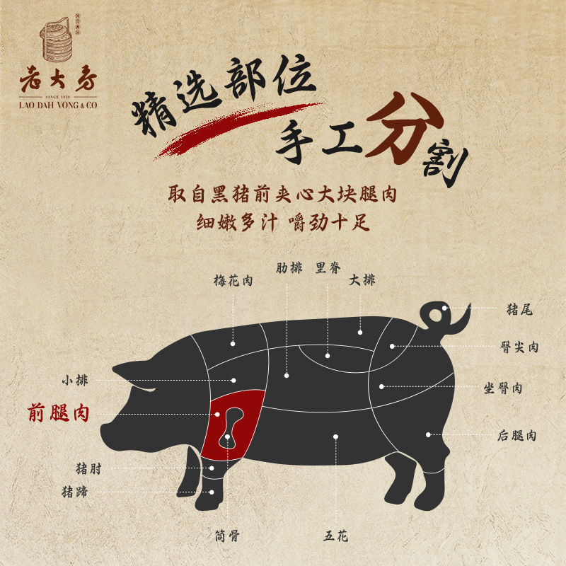 【预售】西区老大房黑猪鲜肉月饼生胚上海老字号酥皮苏式酥皮月饼