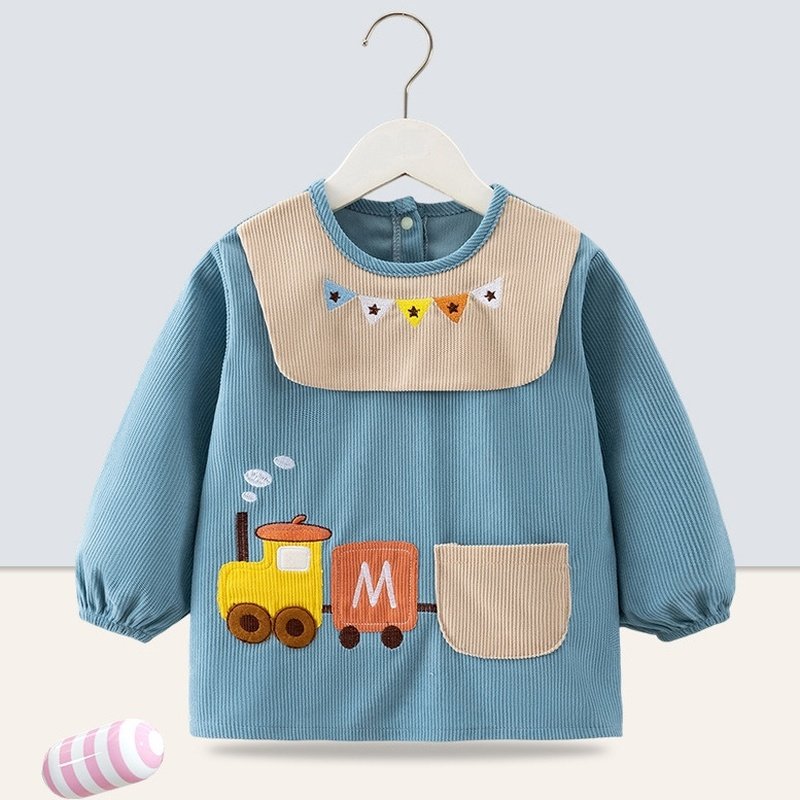 宝宝罩衣秋冬外穿儿童灯芯绒反穿衣防水防脏婴儿吃饭围嘴围兜围裙,淘宝优惠券,粉丝福利购,淘宝优惠卷