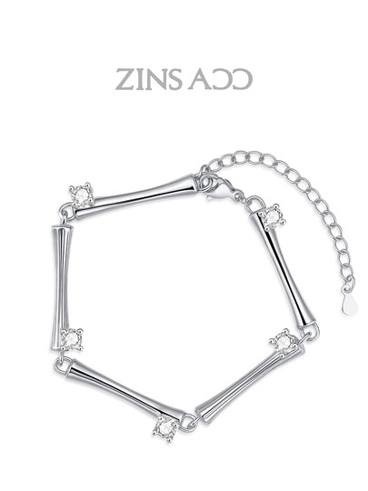 Zinsacc new product qizhu bamboo rhombus shape splicing unique exquisite versatile adjustable bracelet