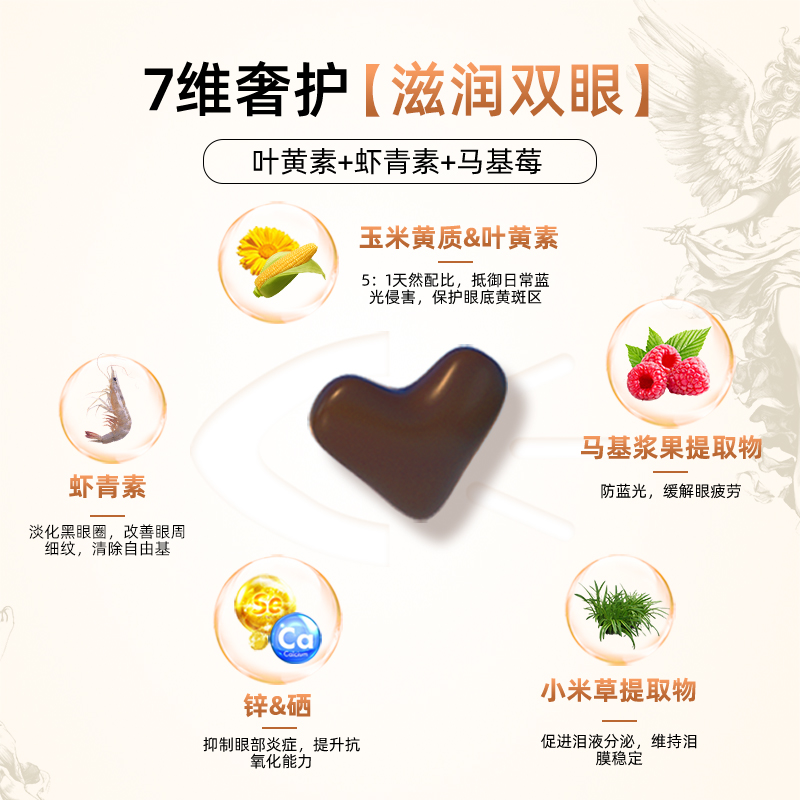 SpringX护眼叶黄素胶囊澳洲进口官方旗舰店正品成人青少年保健品