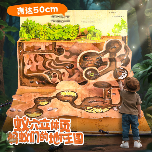 六一儿童节礼物法布尔昆虫记立体书 3d立体书 幼儿园小学生课外阅读动物绘本 3456789岁三四五六七八九十男孩女生儿童生日礼物 - 图1