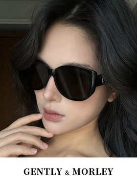 韩版大框猫眼墨镜高级感显脸小