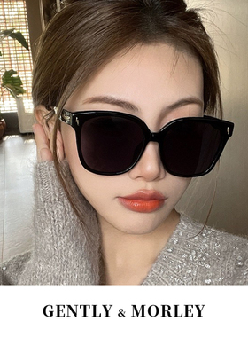 GM墨镜男女高级感韩版米白色