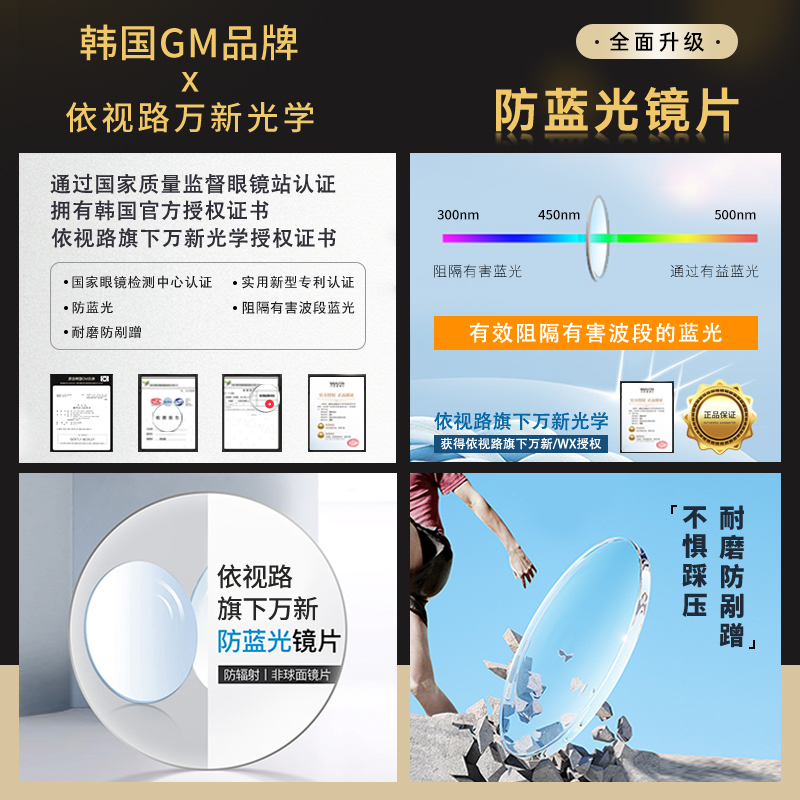 老钱风轻奢钛架个性大椭圆大框适合大脸金丝眼镜可配近视镜nocap - 图3