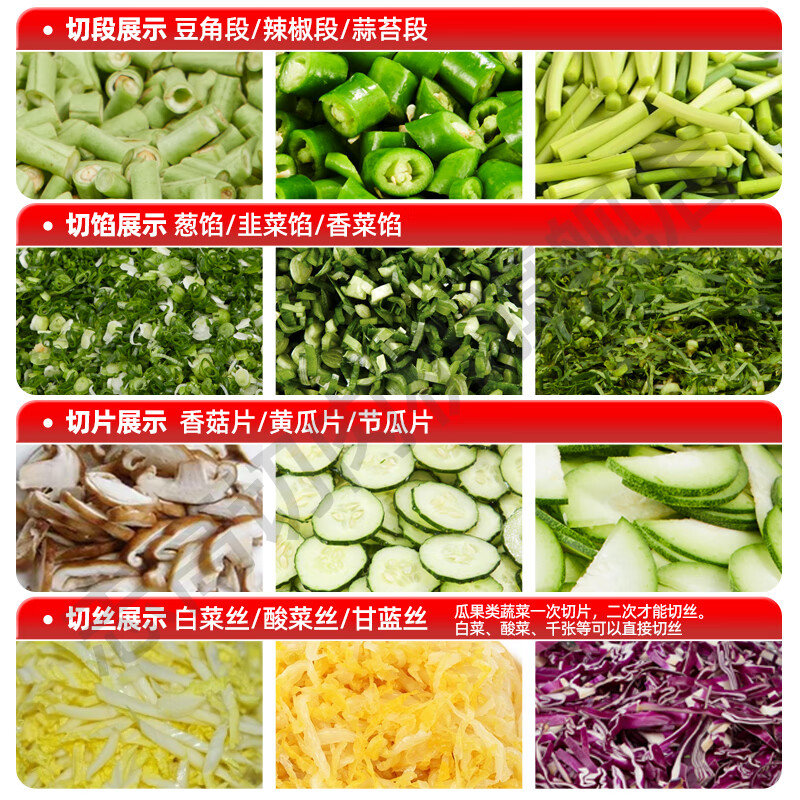 志高切菜机商用多功能切丝切片切段葱花小米辣椒韭菜酸菜土豆萝卜 - 图0