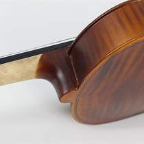 Tiger striped plywood students practice violin linden w wood matching triangular box bow rosin beginner application
