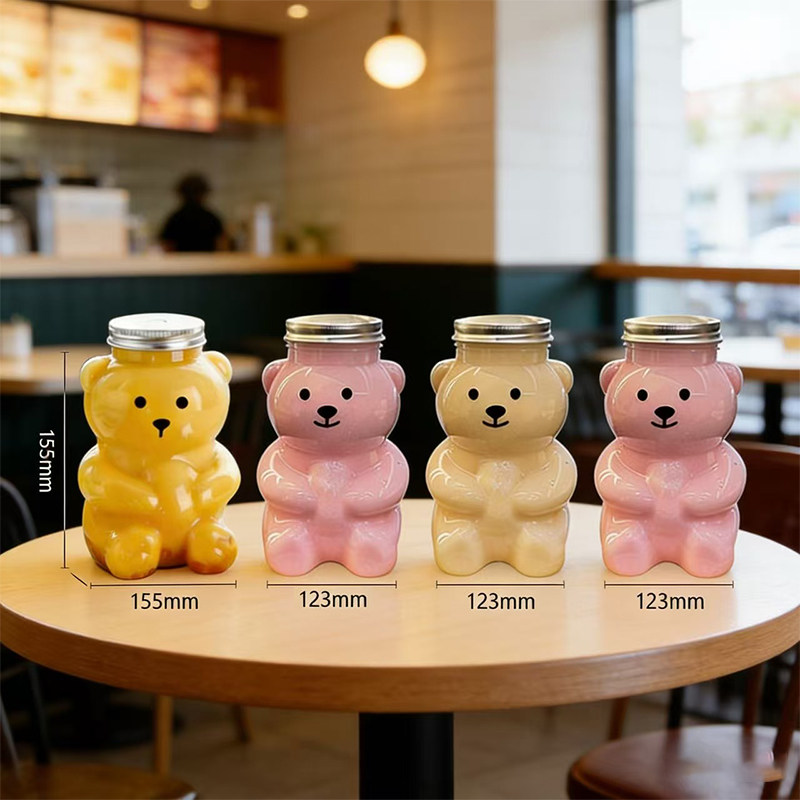 创意卡通奶茶瓶网红奶茶杯子小熊杯子一次性果汁饮料瓶杨枝甘露瓶,淘宝优惠券,粉丝福利购,淘宝优惠卷