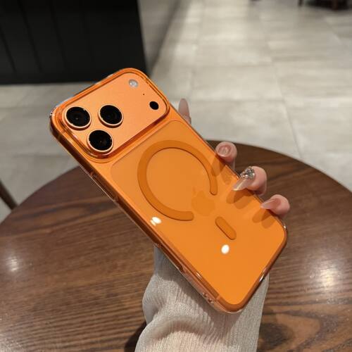 umj适用于iphone16手机壳透明硬壳17Air/15plus磁吸无线充电苹果14proMax超薄新款13p简约12高级保护套男女生 - 图1