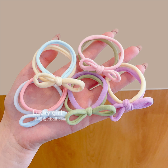 Children's Double Layer Bow Hair Tie for Baby Girls
