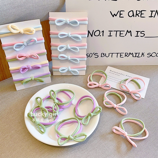 Children's Double Layer Bow Hair Tie for Baby Girls