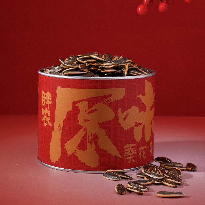 胖农原味大瓜子220g×6罐礼盒 内蒙古香葵花籽新货无添加毛嗑送礼