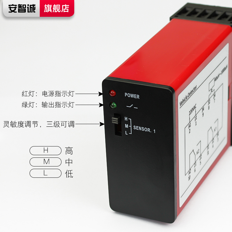 地感检测器单路道闸车辆检测器防砸车辆感应器地感控制器车检器-图0