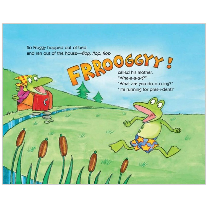 【现货】Froggy For President!呱吉小青蛙选总统! 英文原版儿童绘本【善优童书】