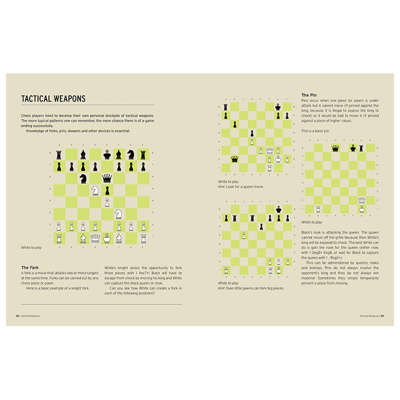 【预售】英文原版巴茨福德的国际象棋*：从初学者到棋步、技巧和策略的赢家 Batsford’s Chess Bible生活综合正版进口书籍-图2