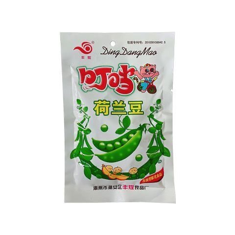 丰煌叮当荷兰豆膨化香脆食品90后校园怀旧休闲零食小吃独立包装 - 图0