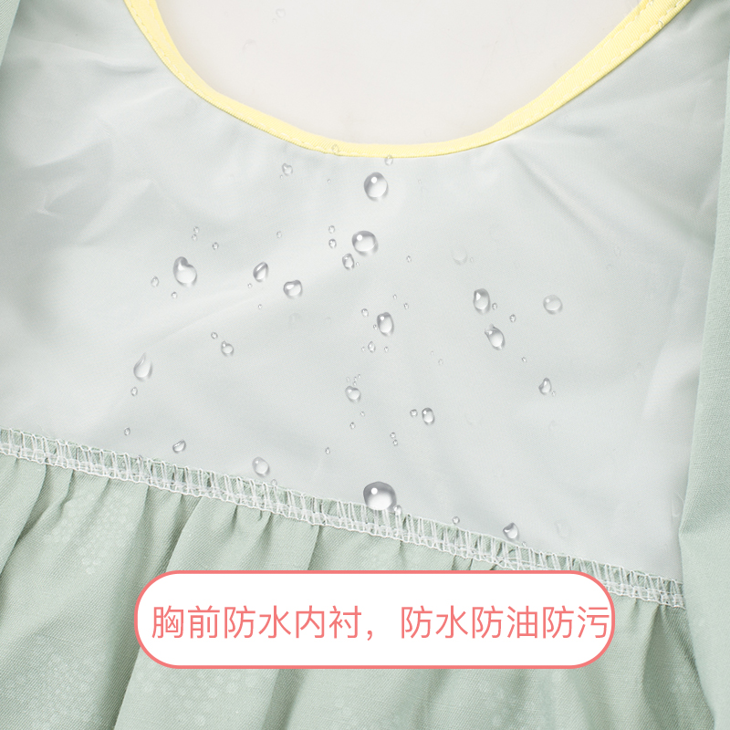 Cute Baby Story Cartoon Pure Cotton Eating Waterproof and Anti-Dirty