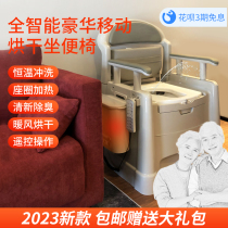 Removable sitting chair thermostatic home elderly smart drying and deodorant nursing toilet free of rubbing electric wash seat