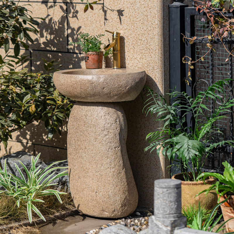 户外洗手盆庭院洗手池别墅花园民宿仿石头立柱复古创意室外洗手台,淘宝优惠券,粉丝福利购,淘宝优惠卷