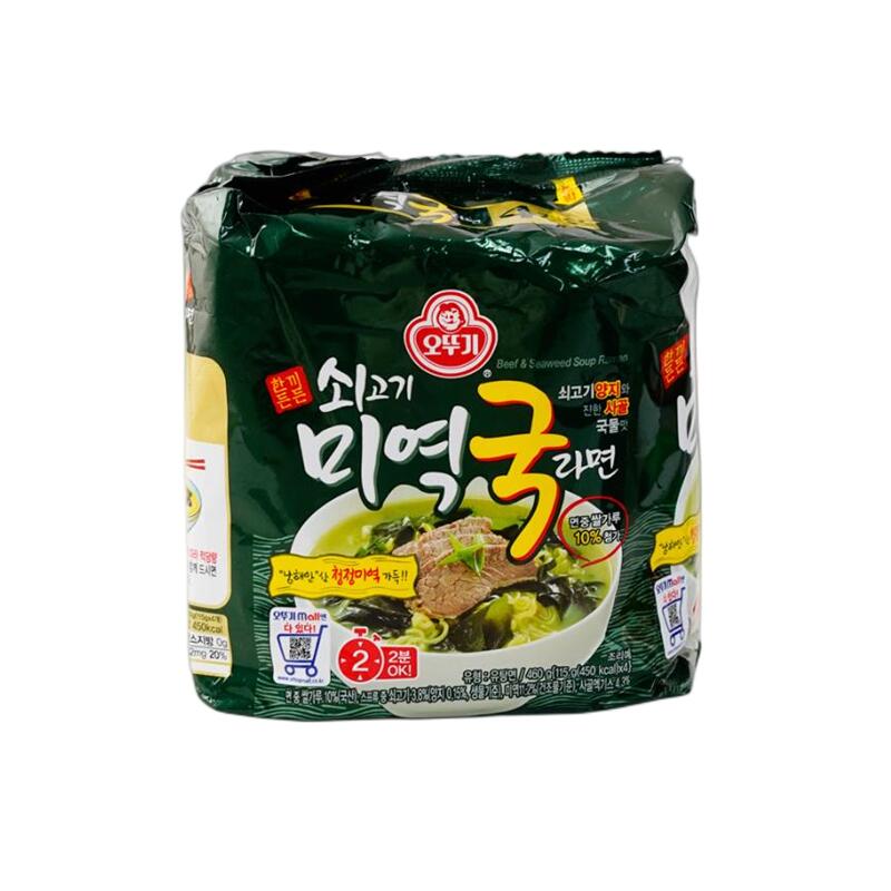 韩国不倒翁牛肉汤炖海带拉面115G*4包装韩式食品特色风味方便面-图3