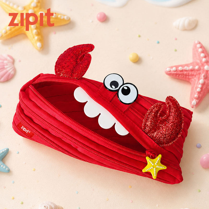 Creative stationery lobster zipper pencil case extra large