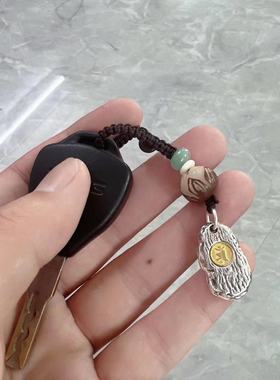 FuGui 十二生肖本命佛吊坠男项链女复古做旧本命佛汽车钥匙扣挂件