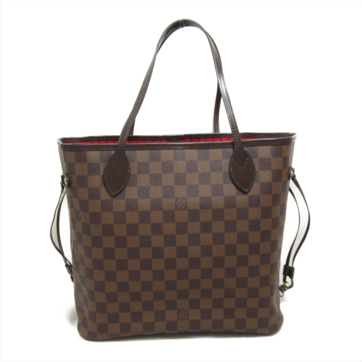 中古LV路易威登女包A级95新Neverfull MM棋盘格购物袋通勤托特包 - 图0