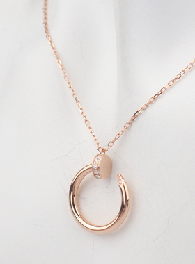 中古「95新」卡地亚JUSTE UN CLOU镶嵌14颗老款750玫瑰金38-40cm