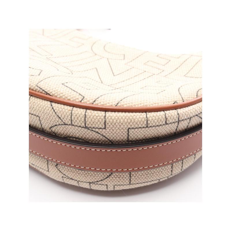 中古Celine赛琳女包A级95新shoulder bag斜挎包帆布单肩包浅褐色 - 图3