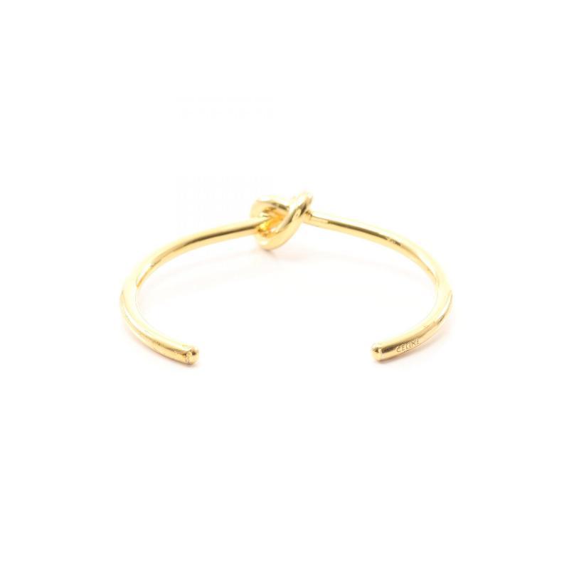 中古Celine赛琳女A级95新bracelet手镯镀金金属手链金色BRANDOFF - 图0