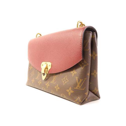 中古LV路易威登女包A级95新shoulder涂层/防水帆布斜挎包棕色HK - 图1