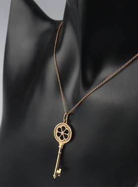 中古「95新」TIFFANY蒂芙尼Tiffany&Co keys单钻项链18k黄金41cm