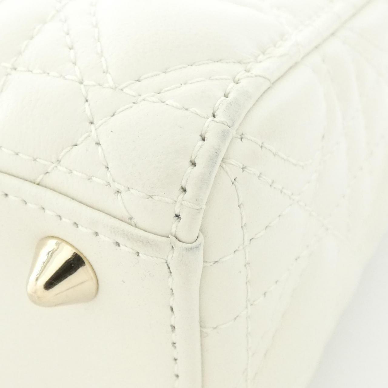 中古DIOR迪奥女包A级95新MY ABCDIOR Lady  Small戴妃单肩手提包 - 图3