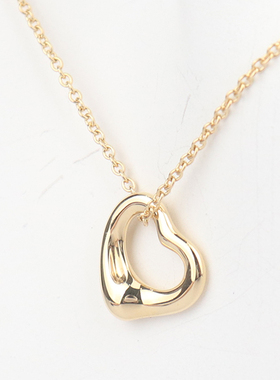 中古「95新」TIFFANY蒂芙尼OPEN HEART项链11mm750黄金41cm