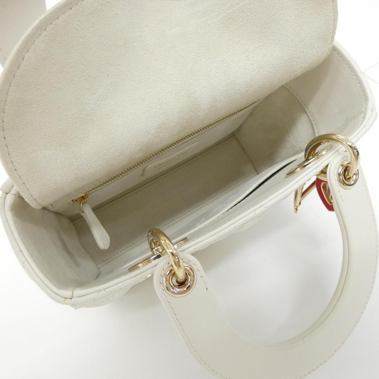 中古DIOR迪奥女包A级95新MY ABCDIOR Lady  Small戴妃单肩手提包 - 图2