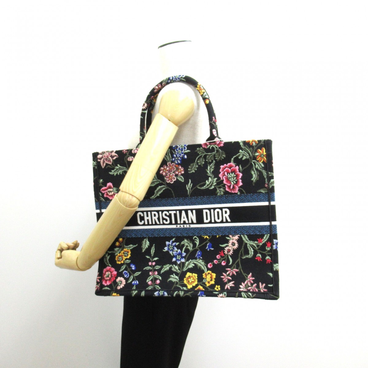 中古DIOR迪奥女包S级99新tote bag花朵刺绣托特包通勤包BRANDOFF