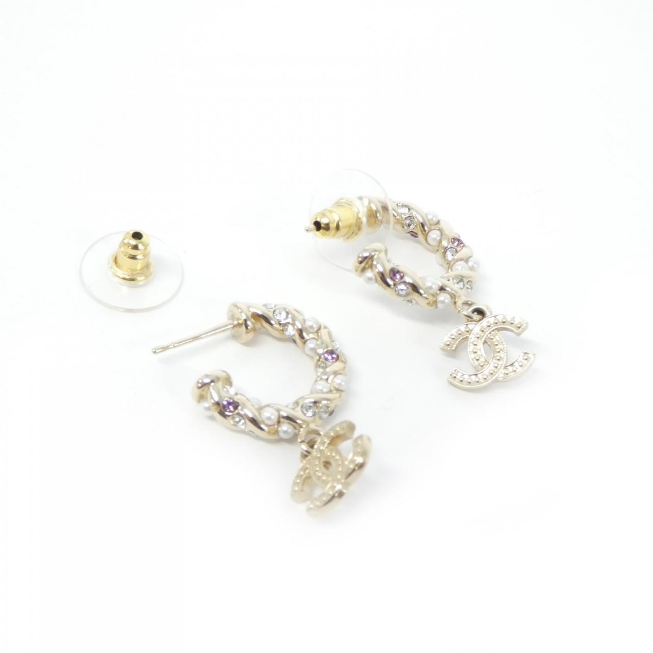 中古CHANEL香奈儿A级95新earrings耳环ABB507