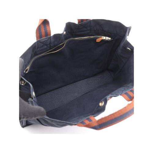 日本中古二奢Hermes爱马仕女包B级9新totebag帆布手提托特包正品 - 图1