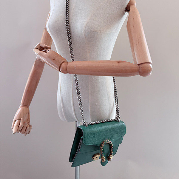 中古「9新」GUCCI古驰DIONYSUS 祖母绿牛皮斜挎包,淘宝优惠券,粉丝福利购,淘宝优惠卷