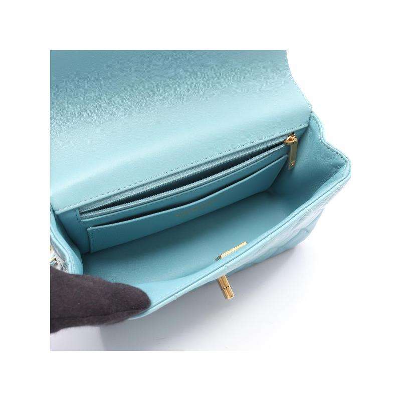 中古Chanel香奈儿女包A级95新Top handle手拎斜挎2用羊皮斜挎包 - 图1